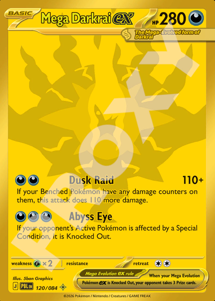 Mega Darkrai EX 120 – Pitch Black | The Proxy Lab