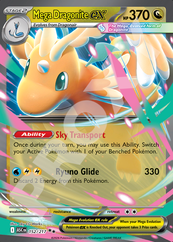 Mega Dragonite EX 152 – Ascended Heroes | The Proxy Lab