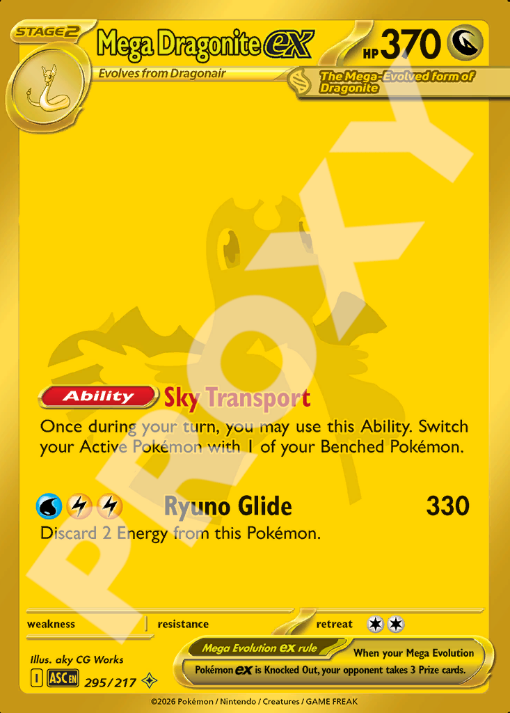 Mega Dragonite EX 295 – Ascended Heroes | The Proxy Lab