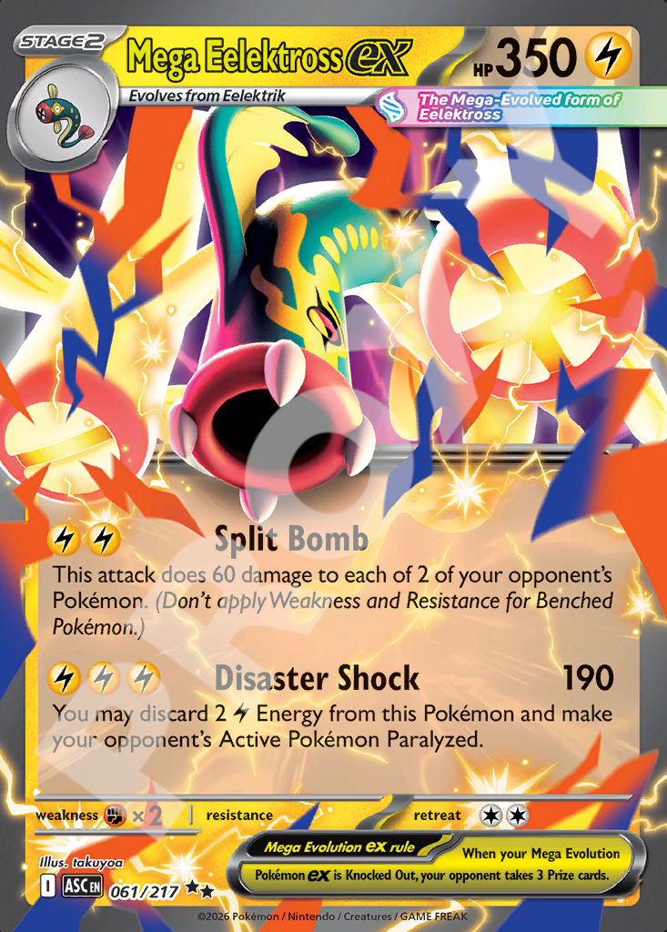 Mega Eelektross EX 061 – Ascended Heroes | The Proxy Lab