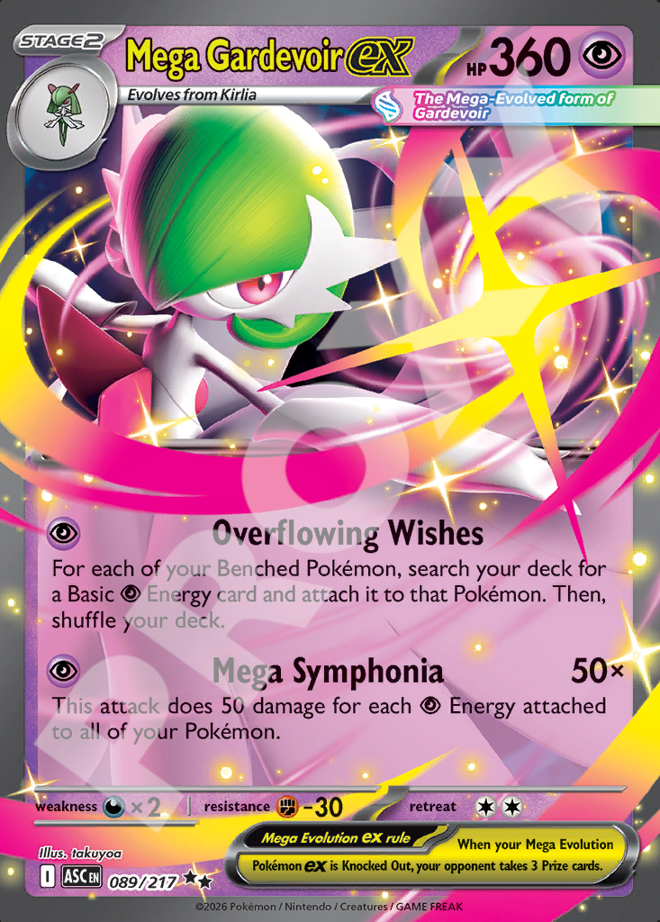 Mega Gardevoir EX 089 – Ascended Heroes | The Proxy Lab