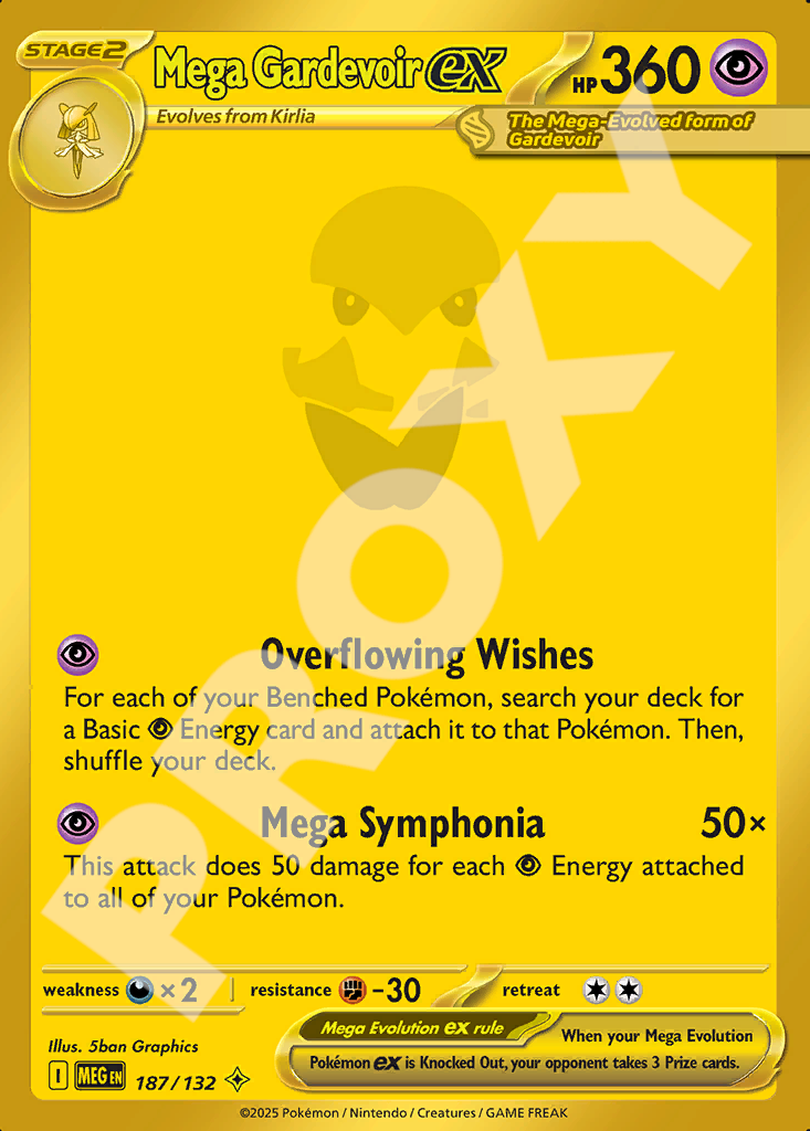 Mega Gardevoir EX 187 – Mega Evolution | The Proxy Lab