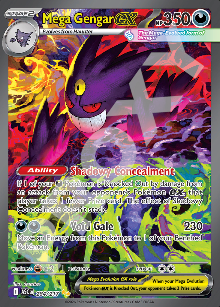 Mega Gengar EX 284 – Ascended Heroes | The Proxy Lab