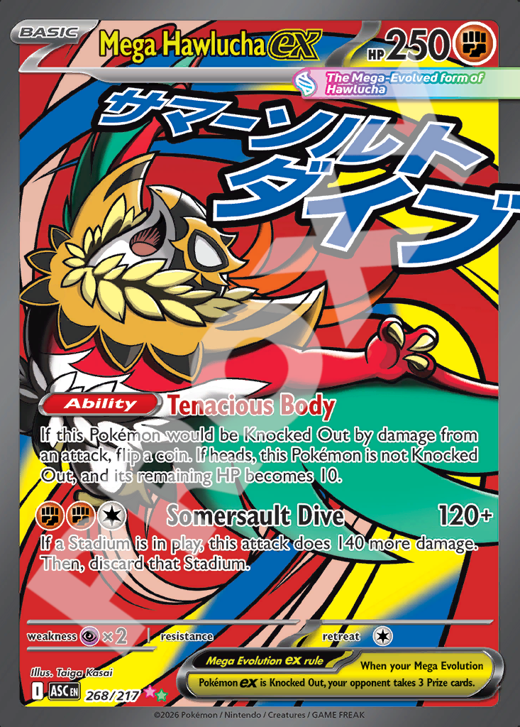 Mega Hawlucha EX 268 – Ascended Heroes | The Proxy Lab