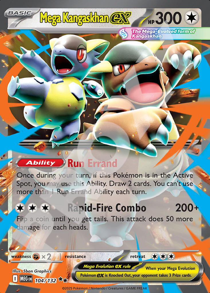Mega Kangaskhan EX 104 – Mega Evolution | The Proxy Lab