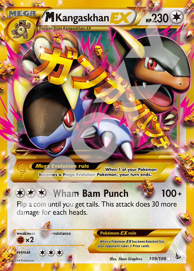 Mega Kangaskhan EX 109 – Flashfire | The Proxy Lab