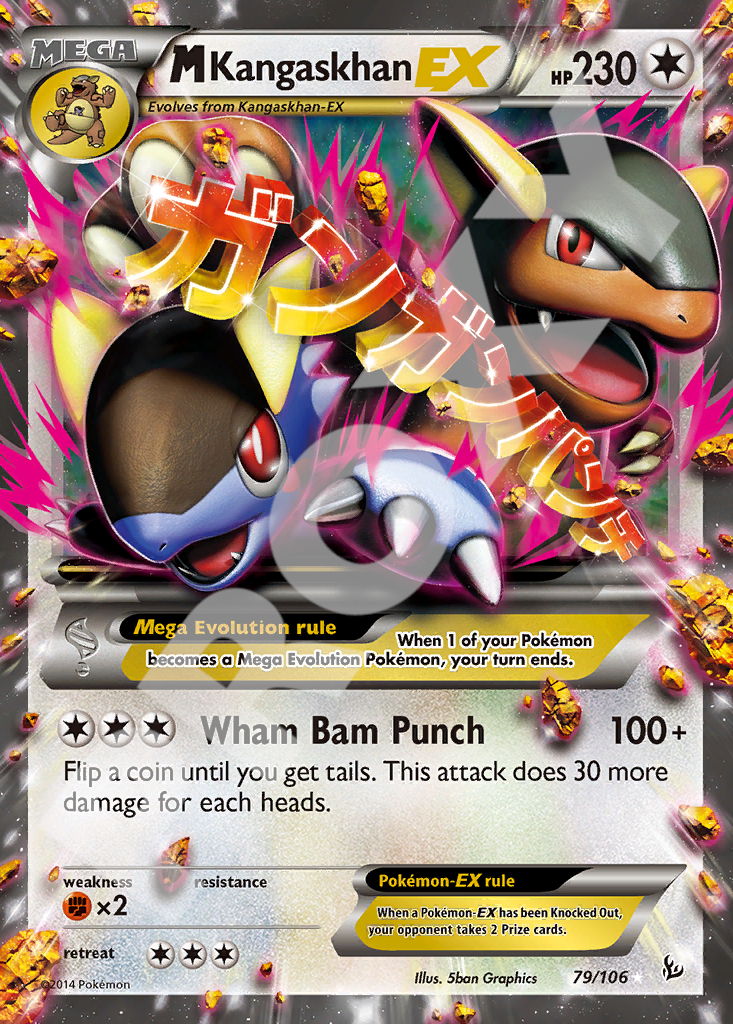 Mega Kangaskhan EX 79 – Flashfire | The Proxy Lab