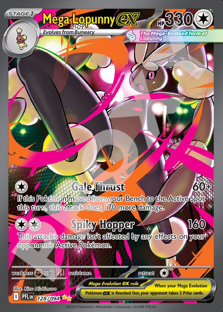 Mega Lopunny EX 128 – Phantasmal Flames | The Proxy Lab