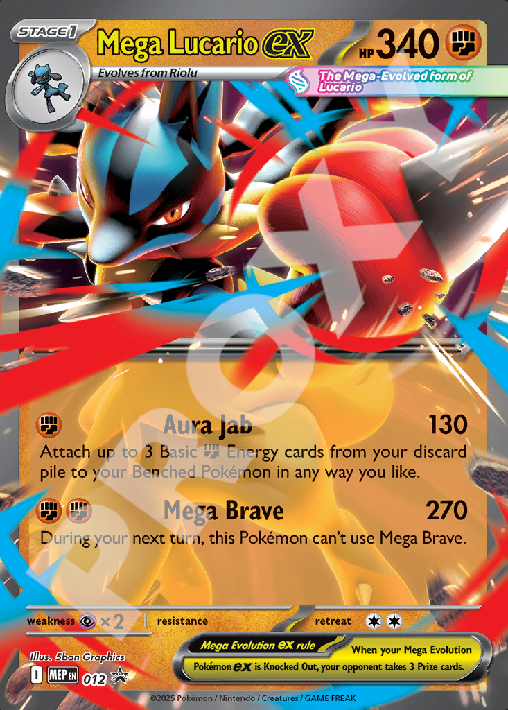 Mega Lucario EX 012 – Promos | The Proxy Lab