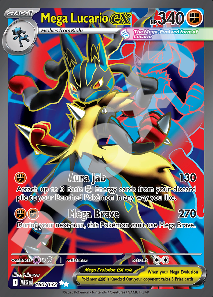 Mega Lucario EX 160 – Mega Evolution | The Proxy Lab