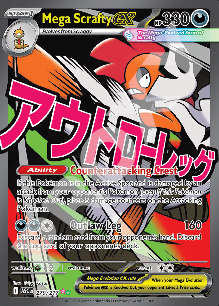 Mega Scrafty EX 270 – Ascended Heroes | The Proxy Lab