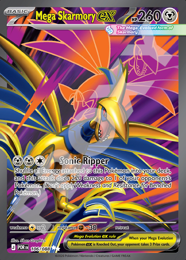 Mega Skarmory EX 106 – Perfect Order | The Proxy Lab