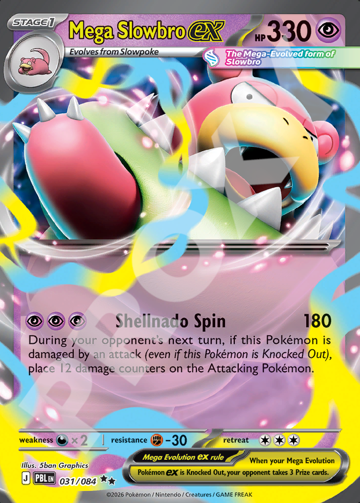 Mega Slowbro EX 031 – Pitch Black | The Proxy Lab