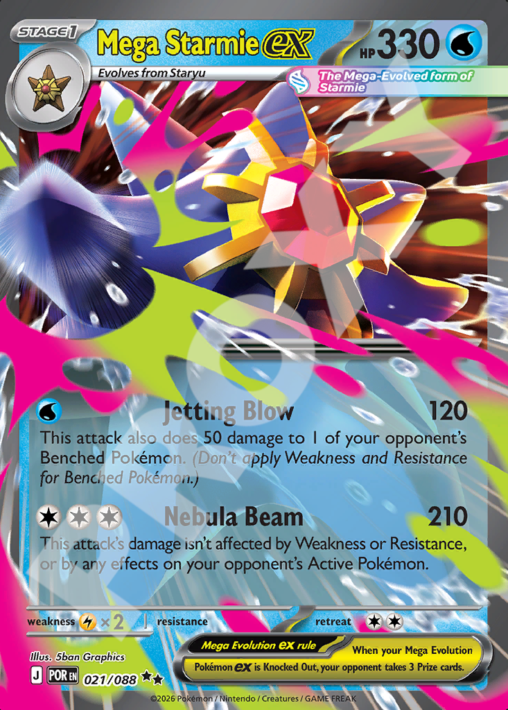 Mega Starmie EX 021 – Perfect Order | The Proxy Lab