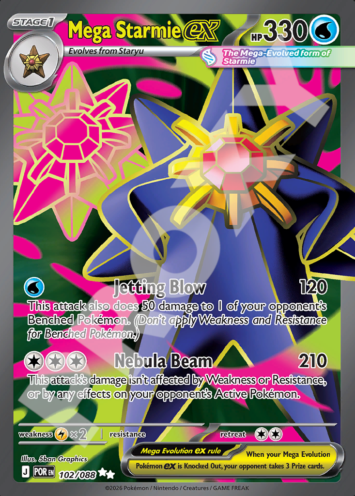 Mega Starmie EX 102 – Perfect Order | The Proxy Lab