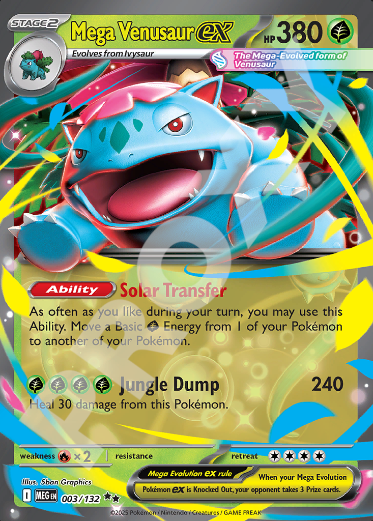 Mega Venusaur EX 003 – Mega Evolution | The Proxy Lab
