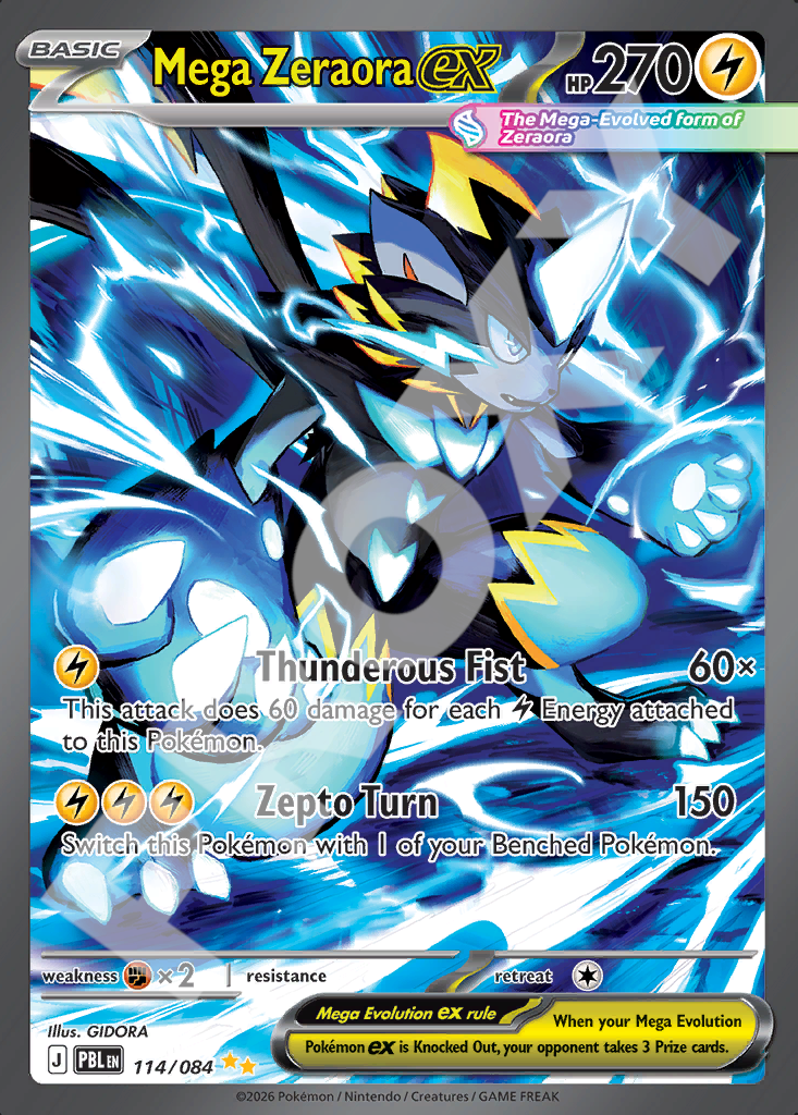 Mega Zeraora EX 114 – Pitch Black | The Proxy Lab
