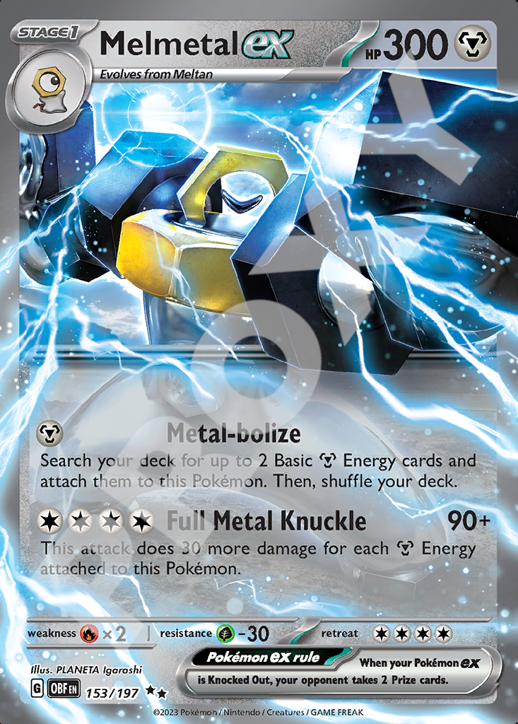 Melmetal EX 153 – Obsidian Flames | The Proxy Lab