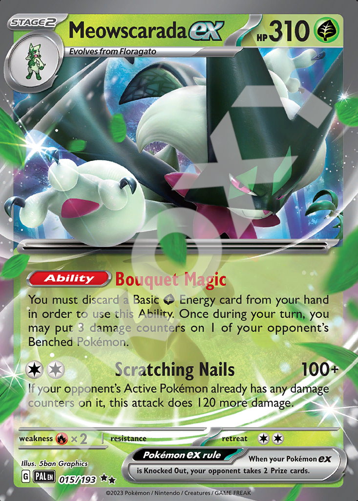 Meowscarada EX 015 – Paldea Evolved | The Proxy Lab