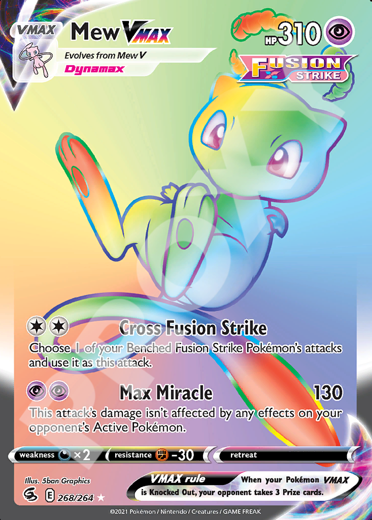MewVMAX 268 – Fusion Strike | The Proxy Lab