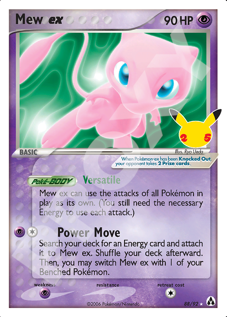 Mew ex 88 – Celebrations | The Proxy Lab