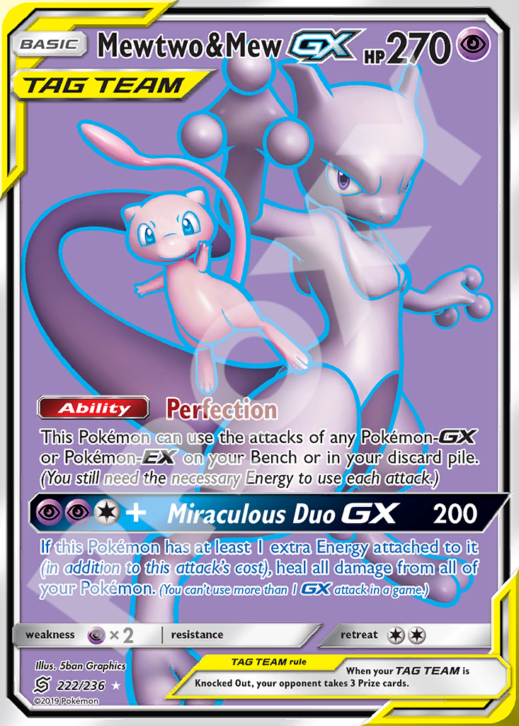 Mewtwo&Mew GX 222 – Hidden Fates | The Proxy Lab