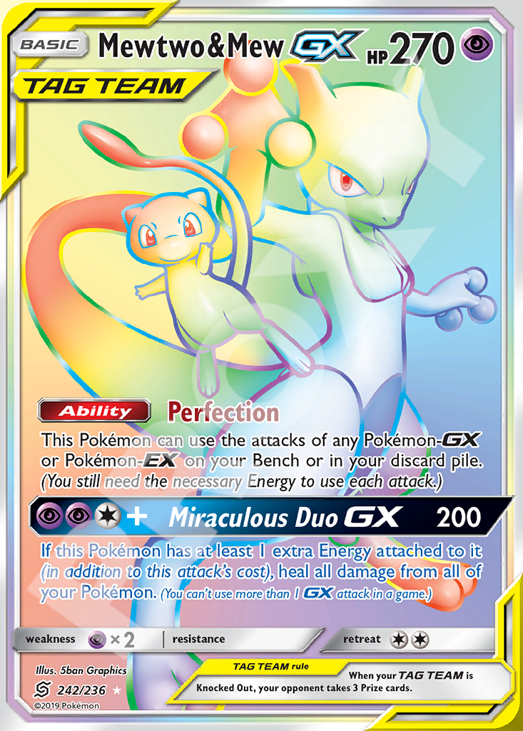 Mewtwo&Mew GX 242 – Hidden Fates | The Proxy Lab