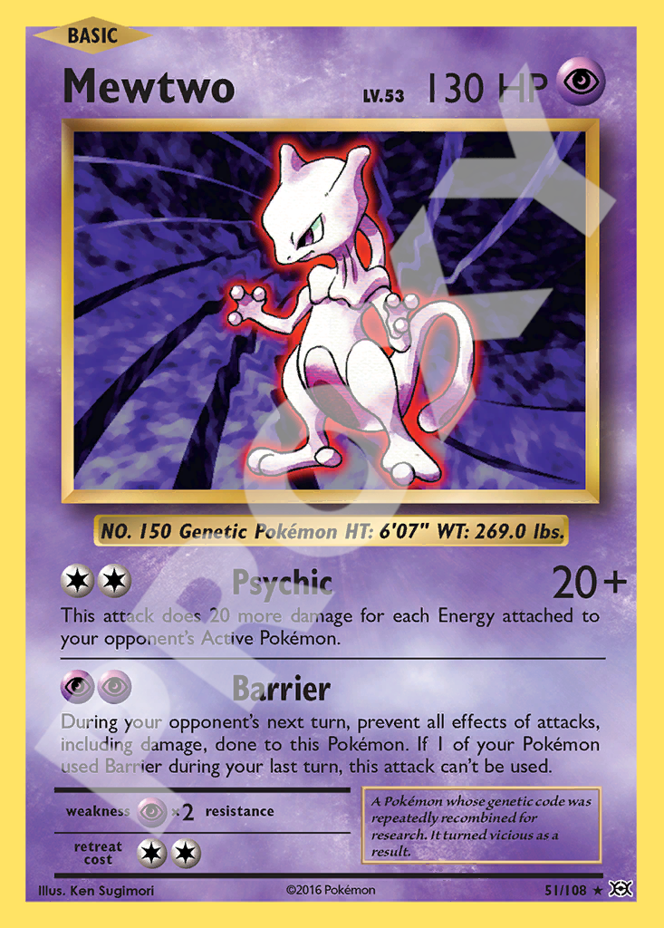 Mewtwo 51 – Evolutions | The Proxy Lab