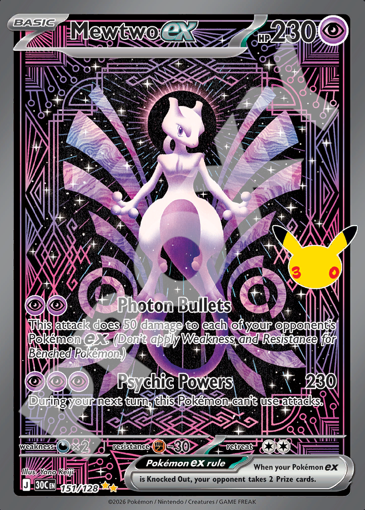 Mewtwo EX 151 – 30th Celebration | The Proxy Lab