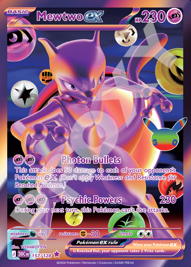 Mewtwo EX 157 – 30th Celebration | The Proxy Lab