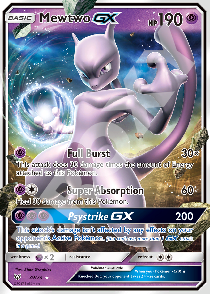 Mewtwo GX 39 – Shining Legends | The Proxy Lab