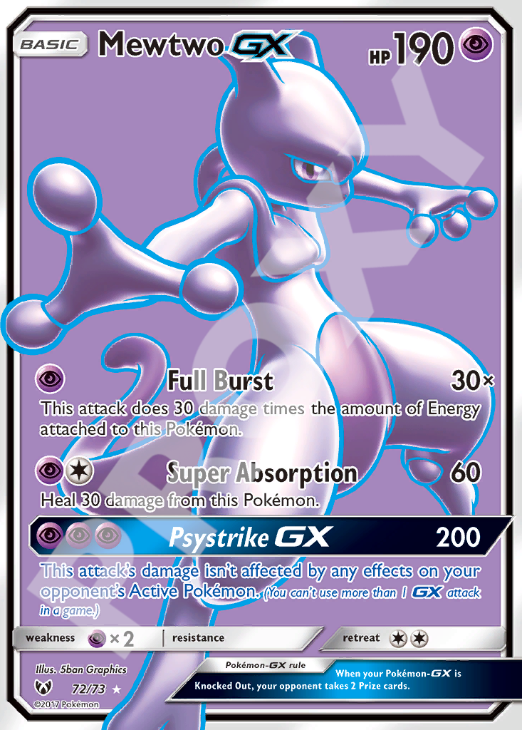 Mewtwo GX 72 – Shining Legends | The Proxy Lab