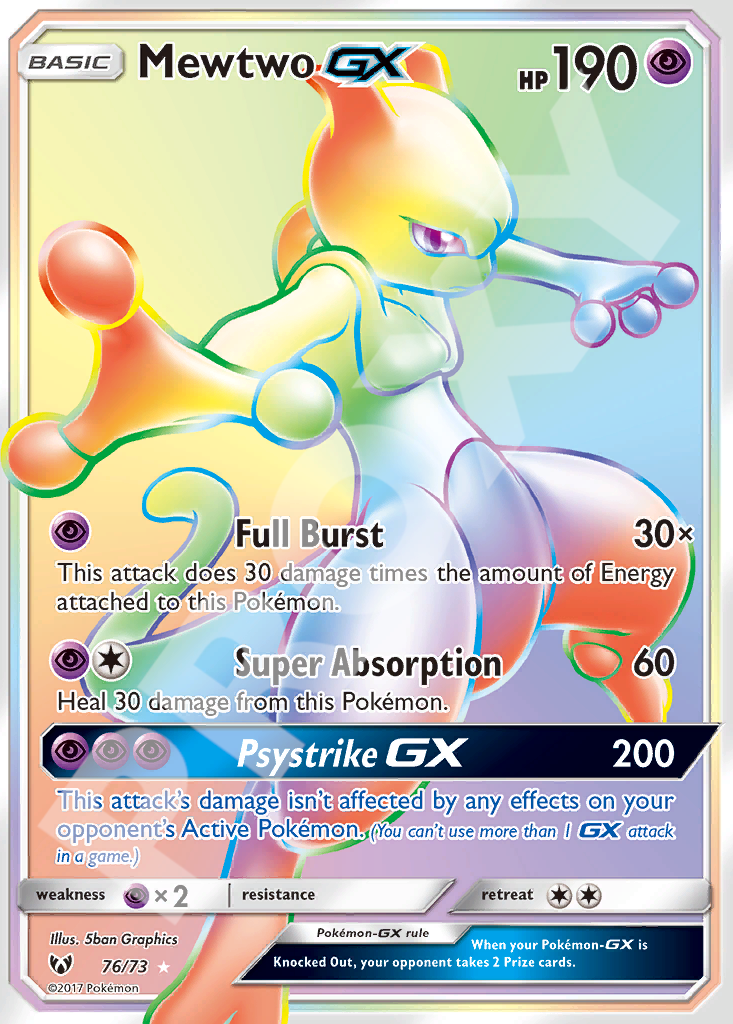 Mewtwo GX 76 – Shining Legends | The Proxy Lab