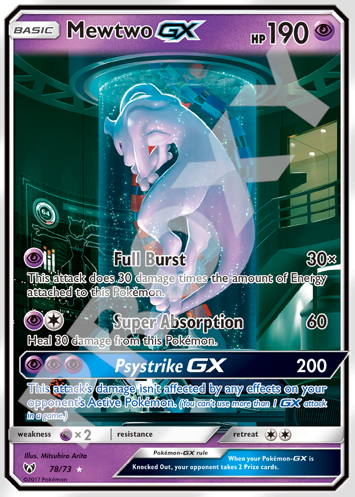 Mewtwo GX 78 – Shining Legends | The Proxy Lab