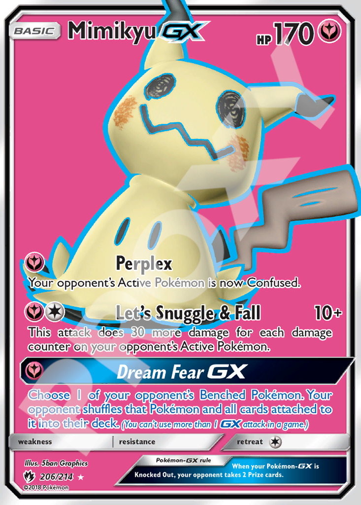 Mimikyu GX 206 – Lost Thunder | The Proxy Lab
