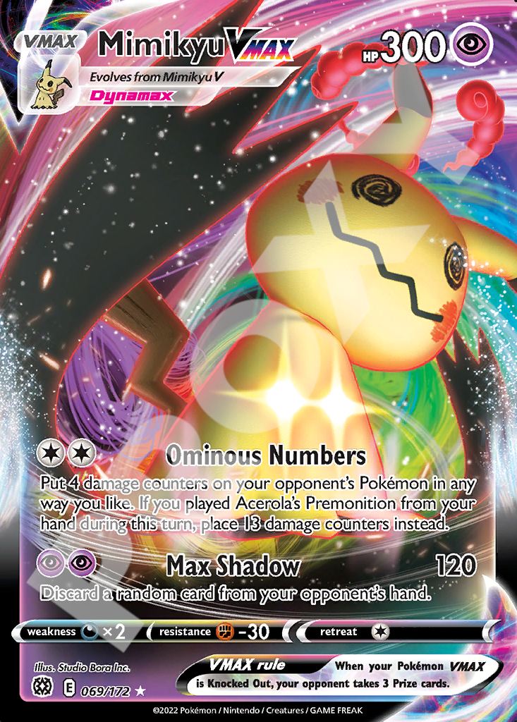 Mimikyu VMAX 069 – Brilliant Stars | The Proxy Lab