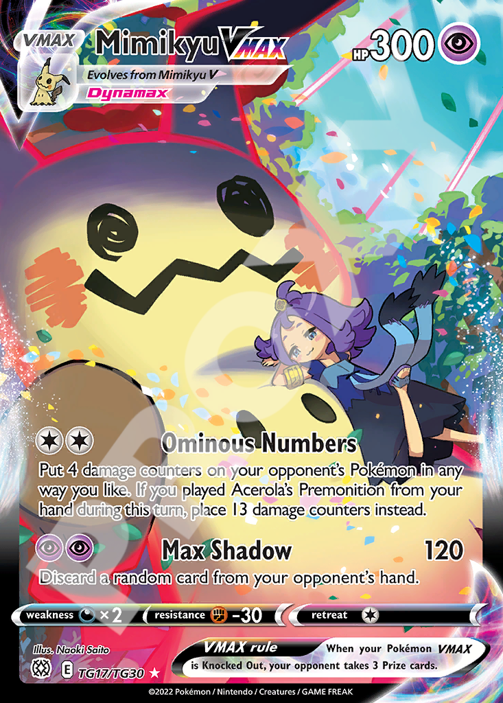 Mimikyu VMAX TG17 – Brilliant Stars | The Proxy Lab