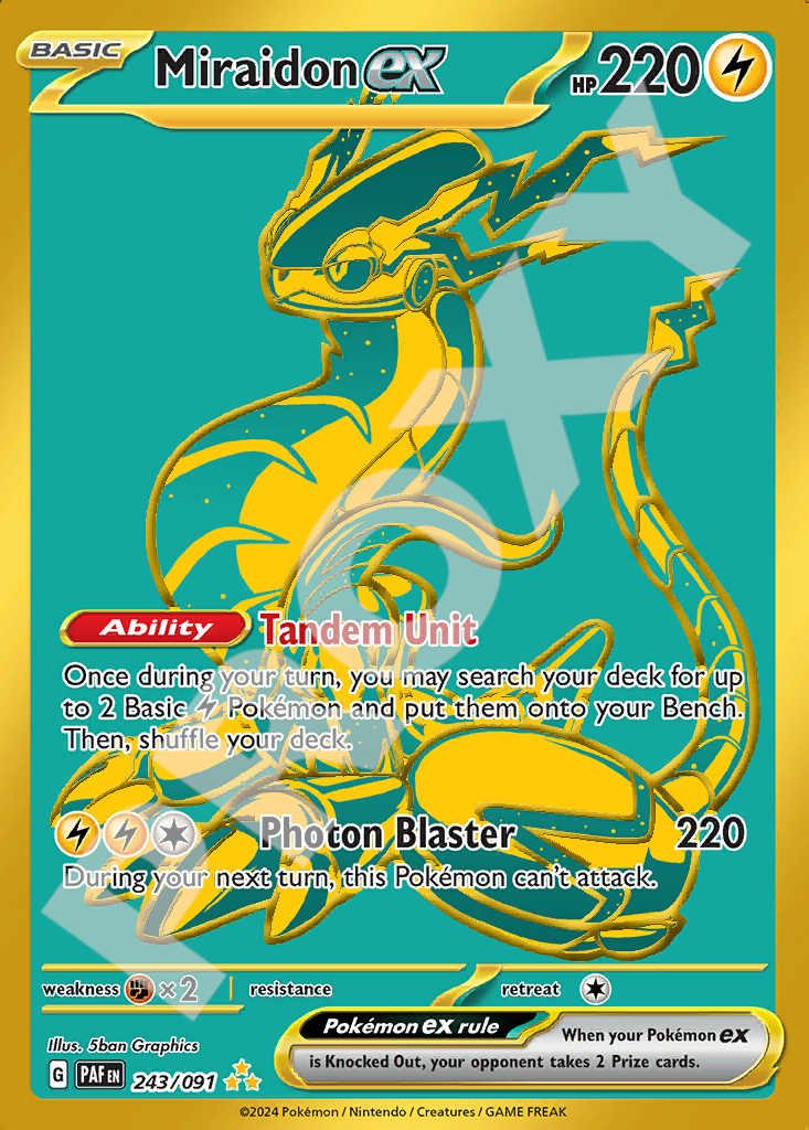 Miraidon EX 243 – Paldean Fates | The Proxy Lab