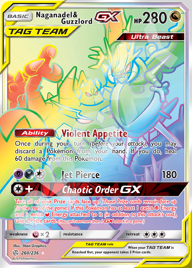 Naganadel&Guzzlord GX 260 – Hidden Fates | The Proxy Lab
