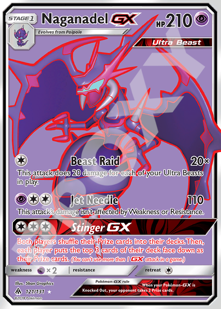 Naganadel GX 121 – Forbidden Light | The Proxy Lab