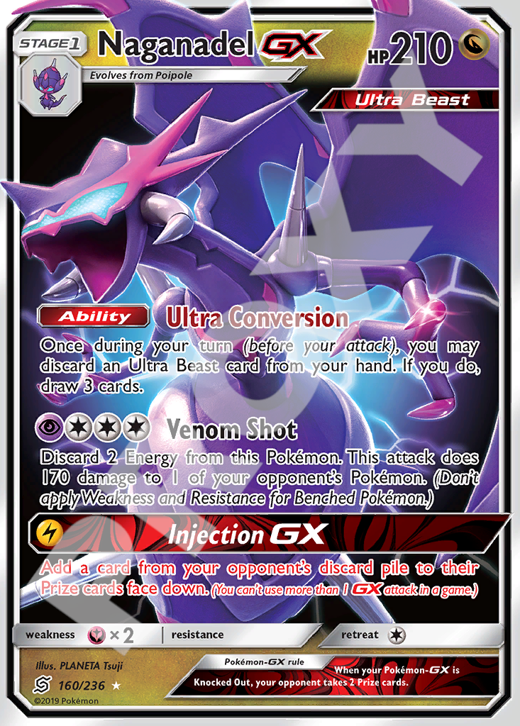 Naganadel GX 160 – Hidden Fates | The Proxy Lab