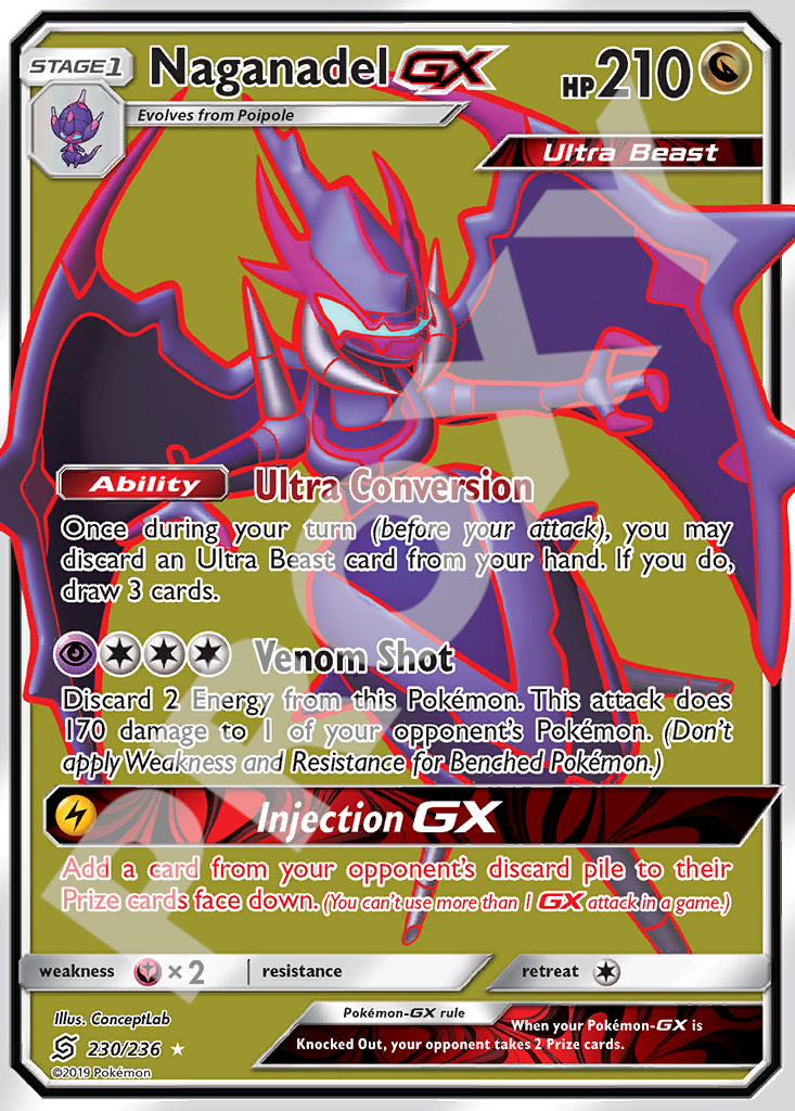 Naganadel GX 230 – Hidden Fates | The Proxy Lab