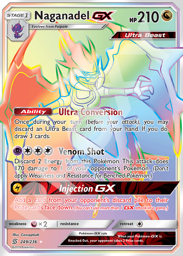 Naganadel GX 249 – Hidden Fates | The Proxy Lab