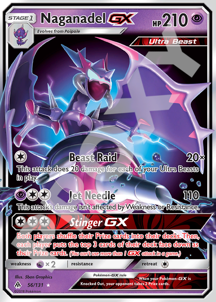 Naganadel GX 56 – Forbidden Light | The Proxy Lab