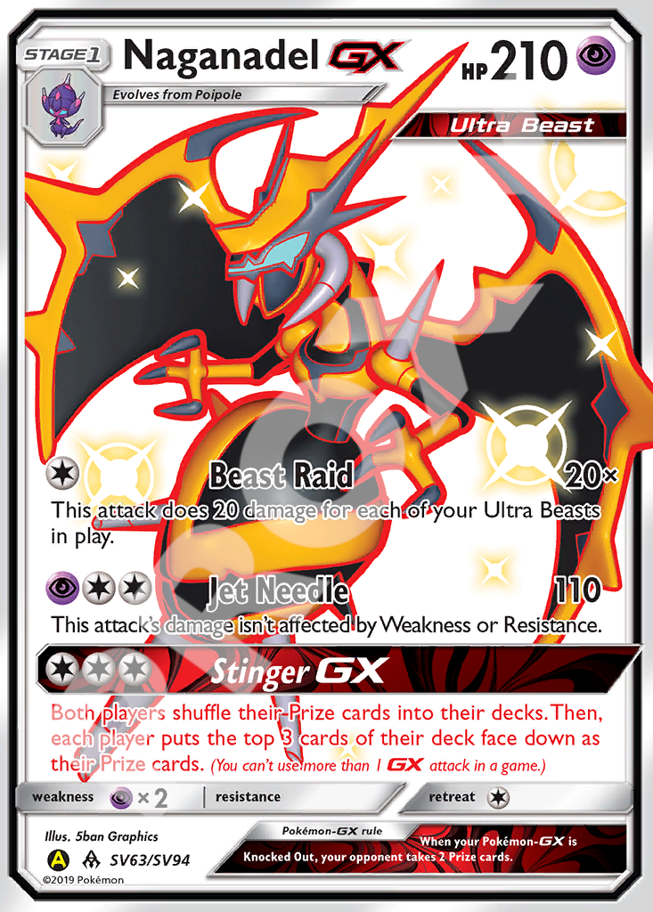 Naganadel GX SV63 – Hidden Fates | The Proxy Lab