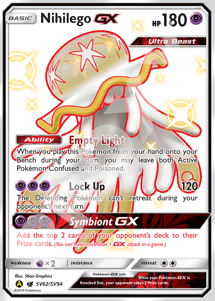 Nihilego GX SV62 – Hidden Fates | The Proxy Lab
