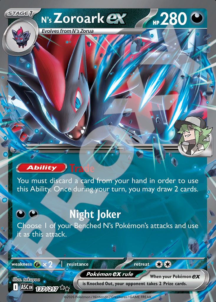 Ns Zoroark ex 137 – Ascended Heroes | The Proxy Lab