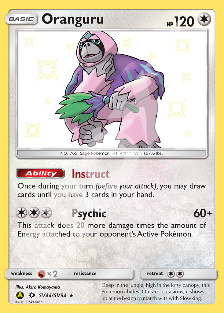 Oranguru 5V44 – Hidden Fates | The Proxy Lab