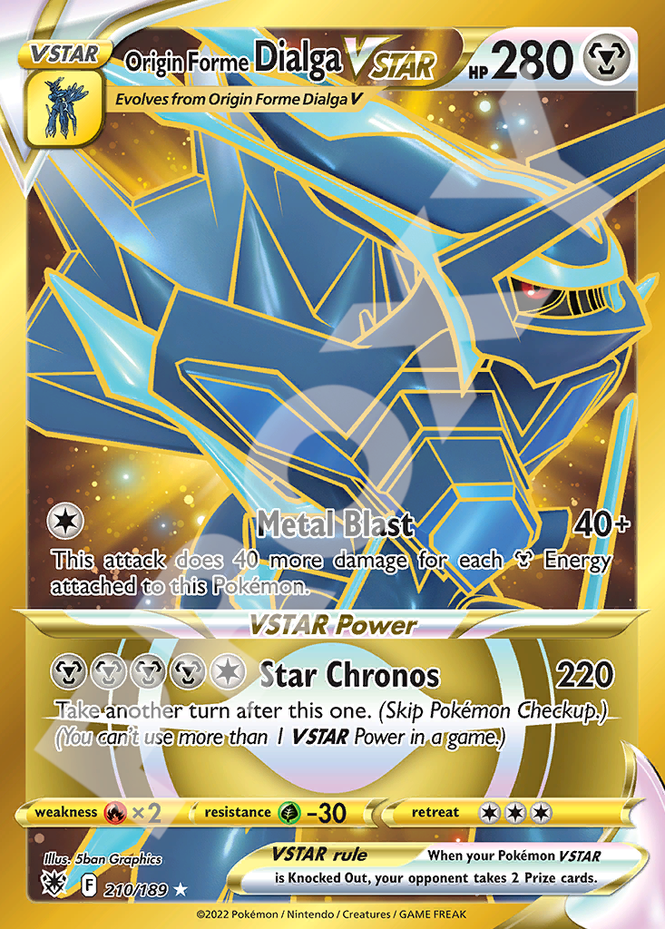 Origin Forme Dialga VSTAR 210 – Astral Radiance | The Proxy Lab