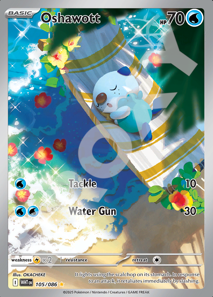Oshawott 105 –  White Flare | The Proxy Lab